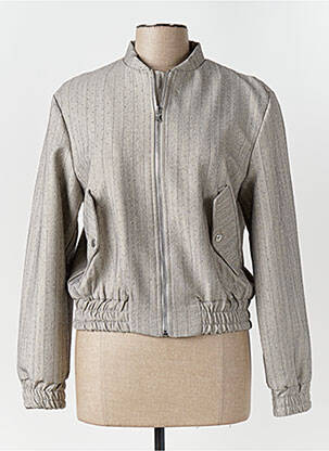 Veste casual col rond gris ANGELA DAVIS femme