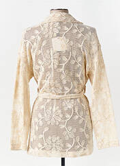 Gilet manches longues beige LUMINA pour femme seconde vue