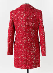 Manteau long rouge LUMINA pour femme seconde vue