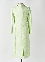 Manteau long vert LUMINA pour femme seconde vue