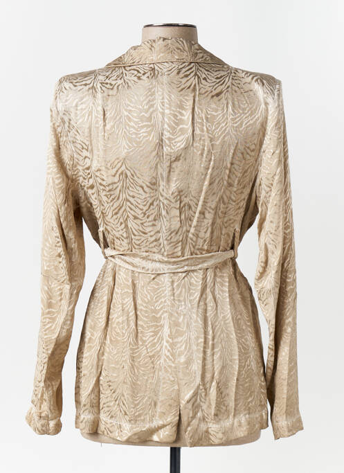 Veste casual col tailleur marron ANGELA DAVIS femme