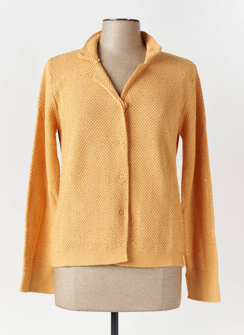 Gilet manches longues orange FRIDA MADÉ pour femme