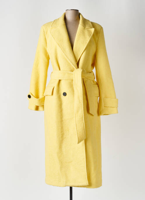 Manteau long jaune LUMINA pour femme