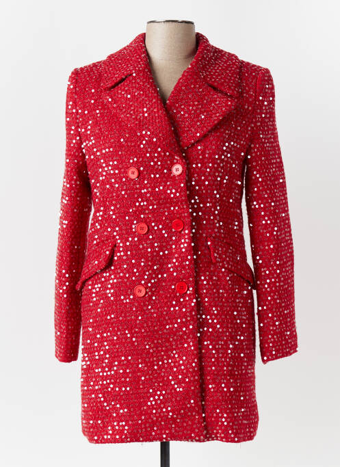 Manteau long rouge LUMINA pour femme