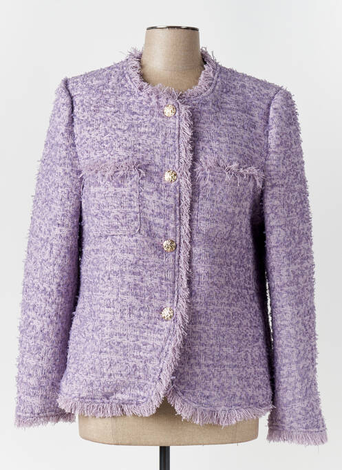 Veste casual violet LOVE & PASSION pour femme