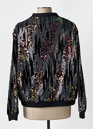 Veste casual col rond noir CIVICO 1 femme