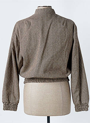 Veste casual col rond marron ANGELA DAVIS femme