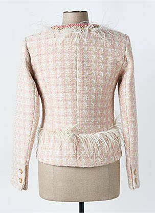 Veste casual col rond rose CIVICO 1 femme