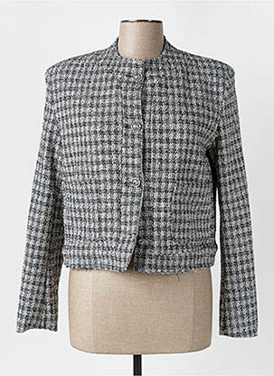 Veste casual col rond noir ALTAMIRA femme