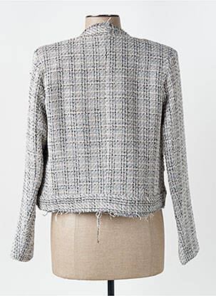 Veste casual col rond bleu ALTAMIRA femme