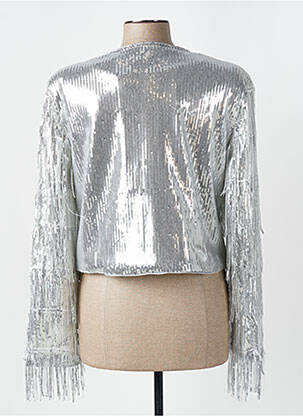 Veste casual col rond argent CIVICO 1 femme