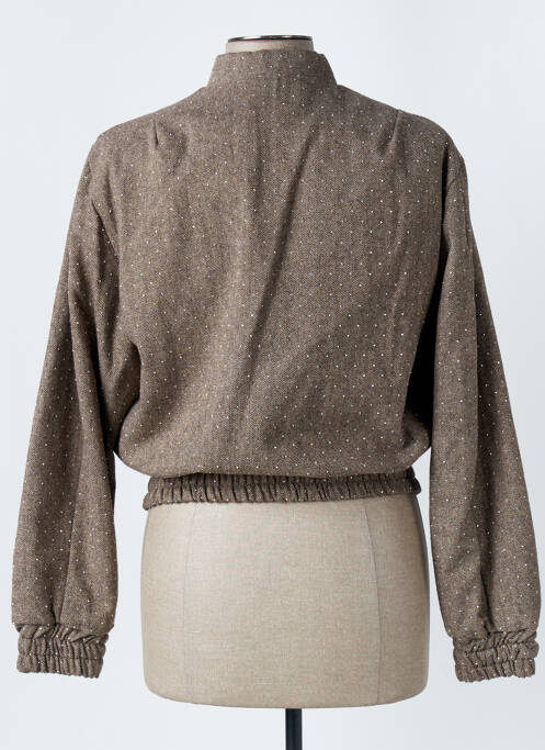 Veste casual col rond marron ANGELA DAVIS femme