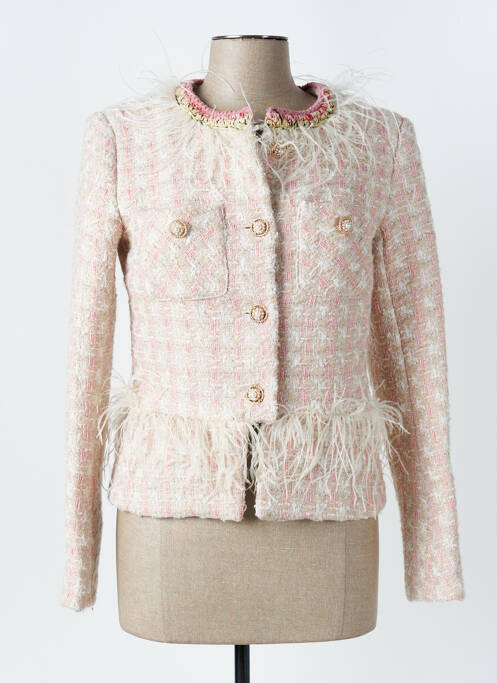 Veste casual col rond rose CIVICO 1 femme