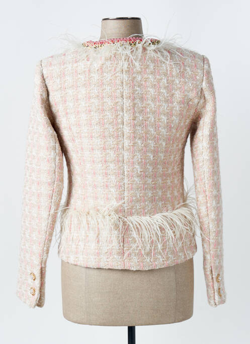 Veste casual col rond rose CIVICO 1 femme