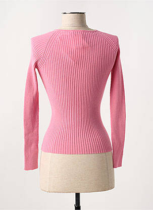 Pull coupe cintrée manches longues rose ANGELA DAVIS femme