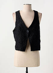 Gilet sans manche noir ANGELA DAVIS pour femme seconde vue