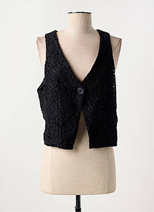 Gilet sans manche noir ANGELA DAVIS pour femme