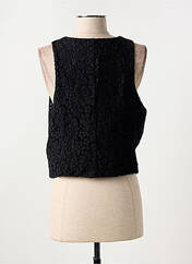 Gilet sans manche noir ANGELA DAVIS pour femme seconde vue