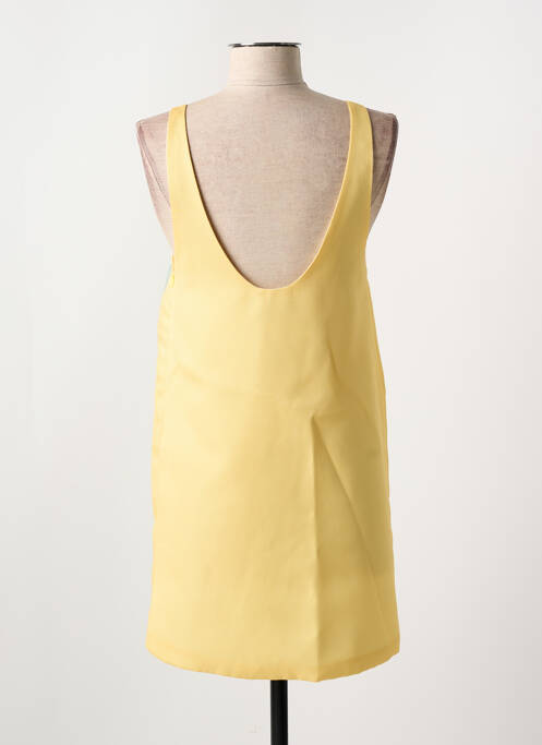 Robe courte jaune LUMINA pour femme