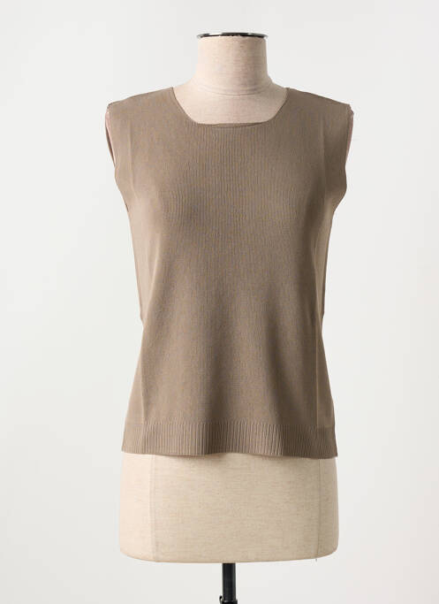 Top beige ANGELA DAVIS pour femme
