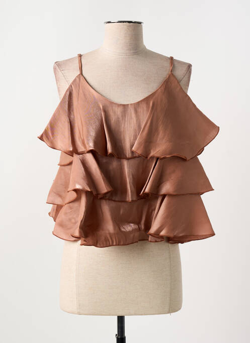Top marron LUMINA pour femme