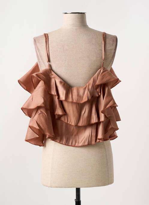 Top marron LUMINA pour femme