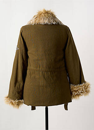 Manteau court poches sans capuche vert ANGELA DAVIS femme