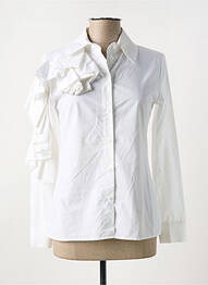 Chemisier coupe cintrée manches longues beige ANGELA DAVIS femme