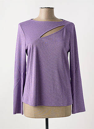 Top stretch manches longues violet DIANA GALLESI femme
