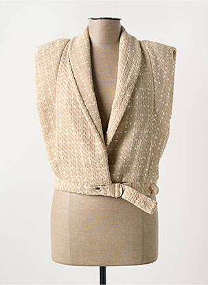Veste chic finition intérieure doublure satiné beige CIVICO 1 femme