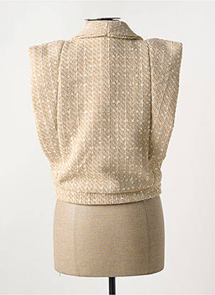 Veste chic finition intérieure doublure satiné beige CIVICO 1 femme