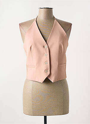 Gilet sans manche poches rose ANGELA DAVIS femme