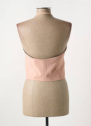 Gilet sans manche poches rose ANGELA DAVIS femme