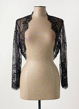 Boléro légère et transparente noir GINA BACCONI femme