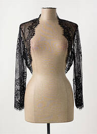 Boléro légère et transparente noir GINA BACCONI femme