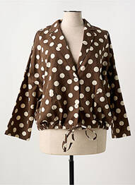 Blazer poches marron GIOYA & CO femme