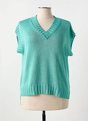 Pull bleu FRIDA MADÉ pour femme