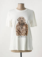 T-shirt beige LUMINA pour femme seconde vue