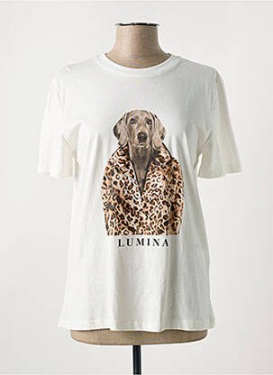 T-shirt beige LUMINA pour femme