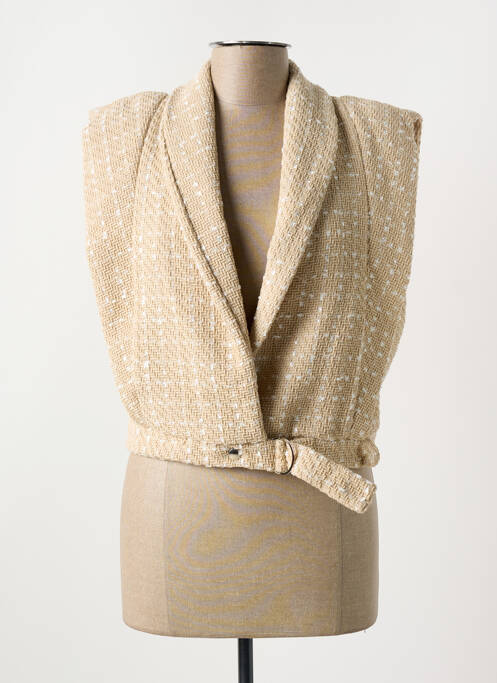 Veste chic finition intérieure doublure satiné beige CIVICO 1 femme