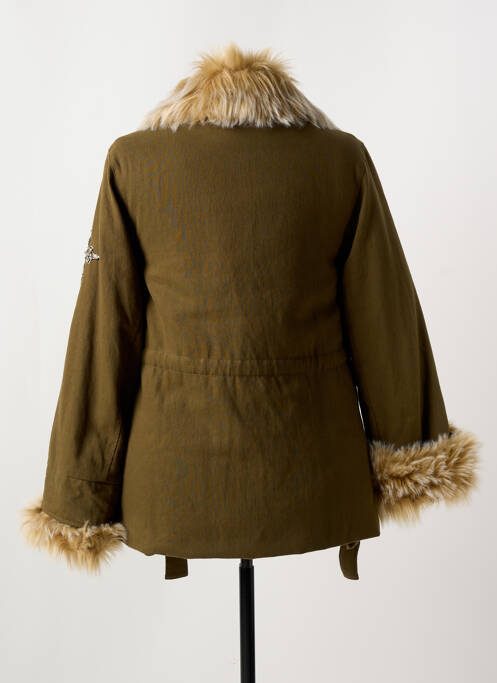 Manteau court vert ANGELA DAVIS pour femme