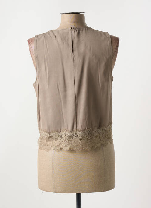 Top marron ANGELA DAVIS pour femme