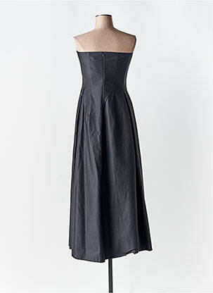 Robe longue sans manche sans manche noir ANGELA DAVIS femme