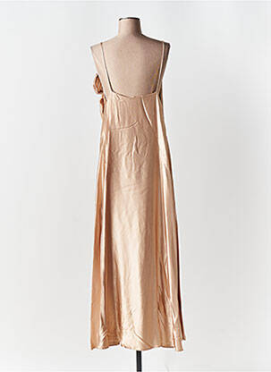 Robe longue sans manche sans manche or ANGELA DAVIS femme