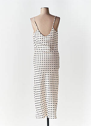 Robe mi-longue sans manche sans manche blanc LULU femme