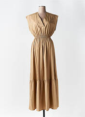 Robe longue marron ANGELA DAVIS pour femme seconde vue