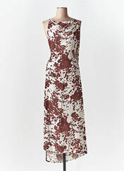 Robe longue marron LUMINA pour femme seconde vue