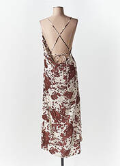 Robe longue marron LUMINA pour femme seconde vue