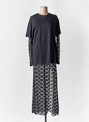 Robe longue noir LUMINA pour femme seconde vue