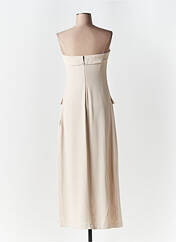 Robe mi-longue beige ANGELA DAVIS pour femme seconde vue